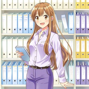 完结吃瓜题材漫画角色头像：热搜观察者苏晚